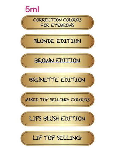 Box of 4x5ml Eyebrows ND passion micro pigments eyebrows kit