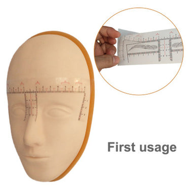 Calliper Measure Tool Shaper Eyebrow Tattoo Stencil Ruler Sticker Template
