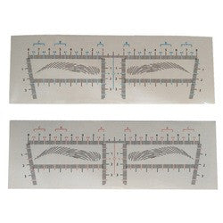 Calliper Measure Tool Shaper Eyebrow Tattoo Stencil Ruler Sticker Template
