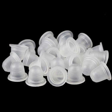 100pcs Silicone Disposable Microblading Tattoo Ink Cups Permanent Makeup L and S