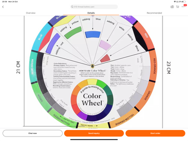 Color Wheel, Tattoo Ink Color Wheel Chart Tattoo Pigment Mix Color Guide for Permanent Eyebrow Lip Tattoo