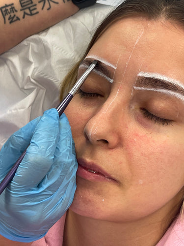 White Brow Paste contouring eyebrows  henna mapping pre-drawing 15g