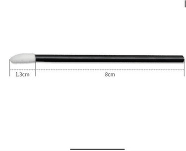 disposable lip gloss brushes black , applicator, pre-drawing tools project  50 pcs