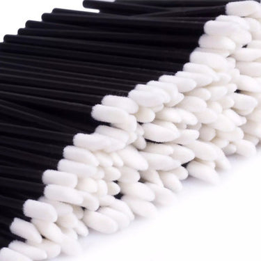 disposable lip gloss brushes black , applicator, pre-drawing tools project  50 pcs