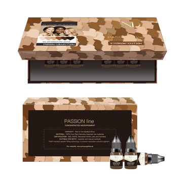 STARTER KIT ND passion 6x5ml concentrated micro pigments lip or  eyebrows