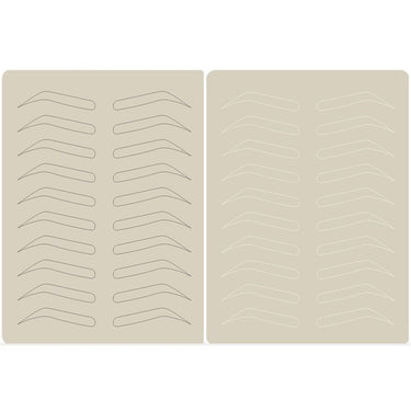 Eyebrows practice skin Pre-Shaped Microblading Latex Practice Fake Skin With Eyebrow Training SPMU