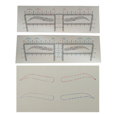 Stencil Ruler Microblading Eyebrow mapping  Template Makeup Measure Tool For Eyebrow