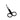 Stainless Steel Matte Black Brow Scissor Eyebrow Scissors